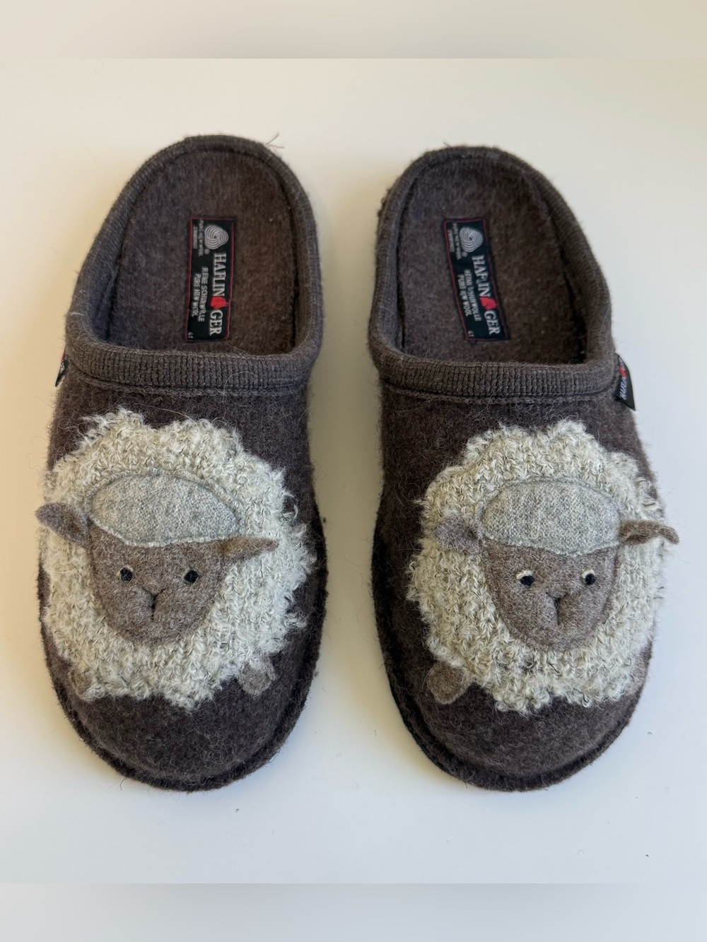 Haflinger Lamby Slipper - Grey - Size US 10 Women